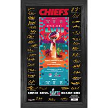 Officially Licensed NFL Chiefs Super Bowl Champ Signature Ticket Frame