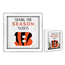 Officially Licensed NFL Cincinnati Bengal Saving for Tickets Money Box