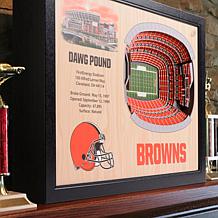Officially Licensed NFL Cleveland Browns StadiumView 3D Wall Art