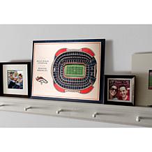 Officially Licensed NFL Denver Broncos 3D Wall Art - Mile High Stadium
