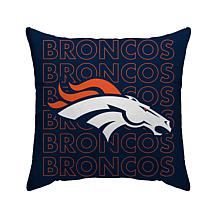 Officially Licensed NFL Denver Broncos Poly Span Décor Pillow