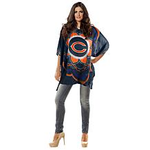 Officially Licensed NFL "Flower" Caftan - Chicago Bears
