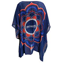 Officially Licensed NFL "Flower" Caftan - New England Patriots