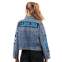 Officially Licensed NFL G34Her By Carl Banks Game Ball Denim Jacket