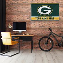 Officially Licensed NFL Green Bay Packers Personalized Banner Flag