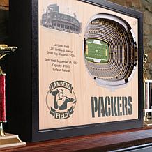 Officially Licensed NFL Green Bay Packers StadiumView 3D Wall Art