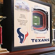 Officially Licensed NFL Houston Texans StadiumView 3D Wall Art