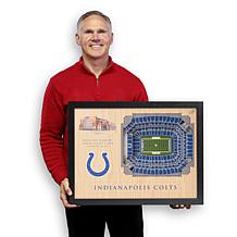 Officially Licensed NFL Indianapolis Colts StadiumView 3D Wall Art