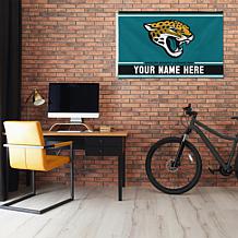 Officially Licensed NFL Jacksonville Jaguars Personalized Banner Flag