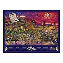 Officially-Licensed NFL Joe Journeyman Puzzle - Baltimore Ravens