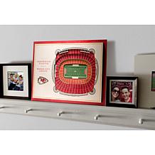 Officially Licensed NFL Kansas City Chiefs Wall Art -Arrowhead Stadium