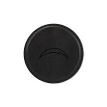 Officially Licensed NFL LA Chargers Black Personalized Coaster 4pk