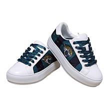 Officially Licensed NFL Lace-Up Sparkle Sneaker by Cuce Shoes