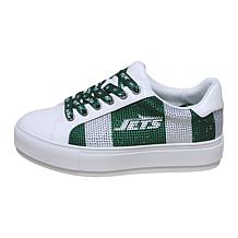 Officially Licensed NFL Lace-Up Sparkle Sneaker by Cuce Shoes