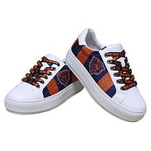 Officially Licensed NFL Lace-Up Sparkle Sneaker by Cuce Shoes