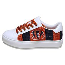 Officially Licensed NFL Lace-Up Sparkle Sneaker by Cuce Shoes