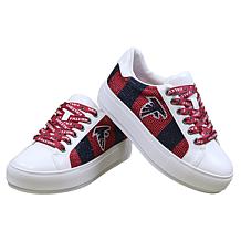 Officially Licensed NFL Lace-Up Sparkle Sneaker by Cuce Shoes