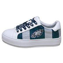 Officially Licensed NFL Lace-Up Sparkle Sneaker by Cuce Shoes