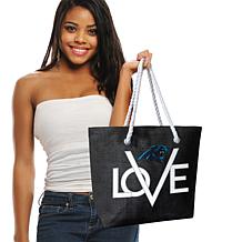 Officially Licensed NFL Love Tote - Carolina Panthers 