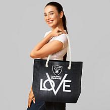 Officially Licensed NFL Love Tote - Las Vegas Raiders 
