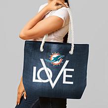 Officially Licensed NFL Love Tote - Miami Dolphins 