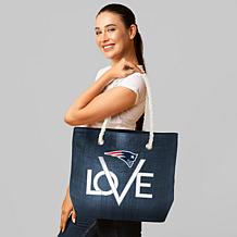 Officially Licensed NFL Love Tote - New England Patriots