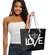 Officially Licensed NFL Love Tote - New Orleans Saints