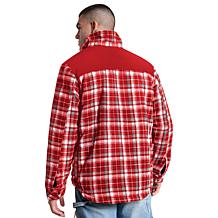 Officially Licensed NFL Men's Transitional Plaid Shirt Jacket by Glll