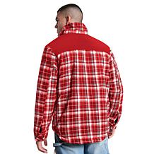 Officially Licensed NFL Men's Transitional Plaid Shirt Jacket by Glll