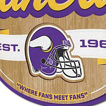 Officially Licensed NFL Minnesota Vikings Fan Cave Sign