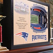 Officially Licensed NFL New England Patriots StadiumView 3D Wall Art