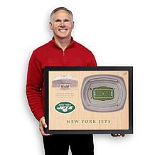 Officially Licensed NFL New York Jets 25-layer StadiumView 3D Wall Art