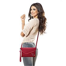Officially Licensed NFL Pebble Fold Over Crossbody Purse - Cardinals 