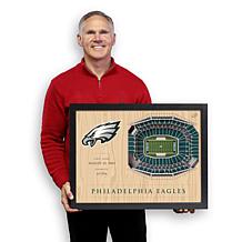Officially Licensed NFL Philadelphia Eagles StadiumView 3D Wall Art