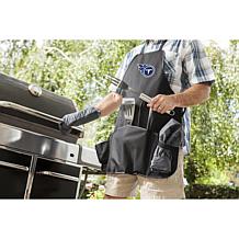 Officially Licensed NFL Picnic Time Apron Tote Pro Grill Set Titans