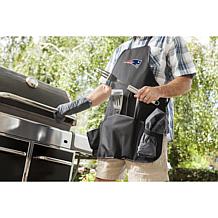 Officially Licensed NFL Picnic Time Apron Tote Pro Grill Set Patriots