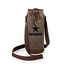 Officially Licensed NFL Picnic Time Waxed Canvas Wine Tote - Dallas 