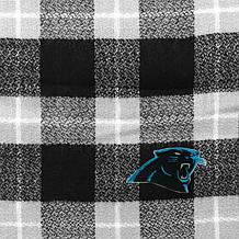 Officially Licensed NFL Plaid Blanket Scarf - Carolina Panthers 