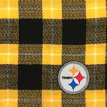 Officially Licensed NFL Plaid Blanket Scarf - Pittsburgh Steelers 