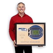 Officially Licensed NFL Seattle Seahawks StadiumView 3D Wall Art