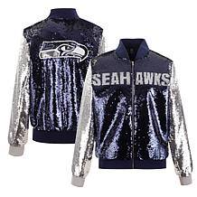 Officially Licensed NFL Men's Faux Leather Varsity Jacket by