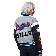 Officially Licensed NFL Starter Women's Cropped Varsity Jacket by Glll