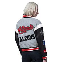 Officially Licensed NFL Starter Women's Cropped Varsity Jacket by Glll