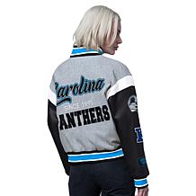 Officially Licensed NFL Starter Women's Cropped Varsity Jacket by Glll