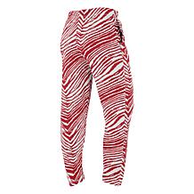 Officially Licensed NFL Unisex Pull-On Zebra-Print Knit Pant by Zubaz