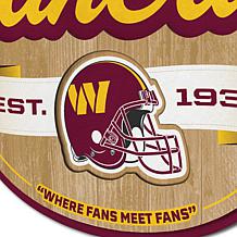 Officially Licensed NFL Washington Commanders Fan Cave Sign