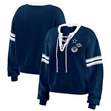Officially Licensed NFL WEAR by Erin Andrews Lace Up Pullover Sweater