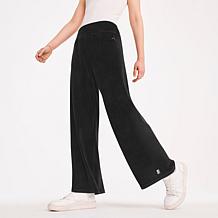 Officially Licensed NFL Women's Demi Velour Knit Pant by DKNY Sport