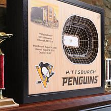 Officially Licensed NHL 25-Layer 3-D Wall Art - Pittsburgh Penguins