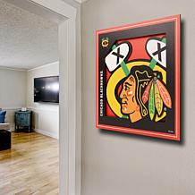 Officially Licensed NHL 3D Logo Series 12 x 12 Wall Art - Chicago